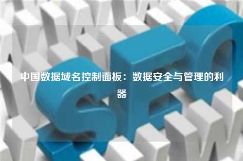 中国数据域名控制面板：数据安全与管理的利器