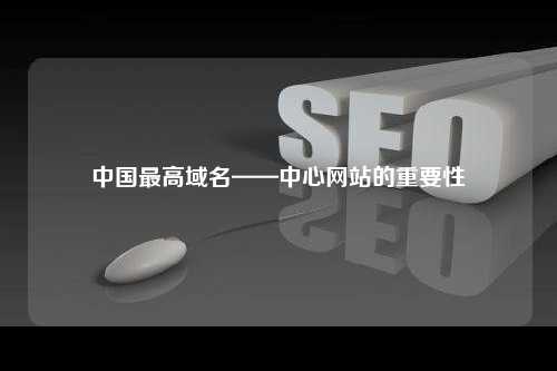 中国最高域名——中心网站的重要性